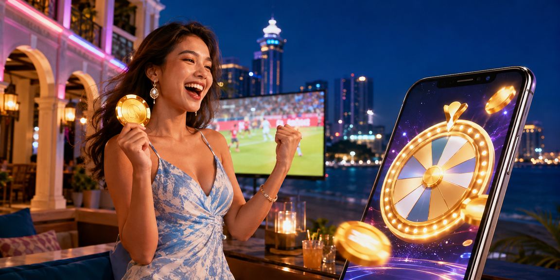 Suasana permainan lucky draw bergaya Seremban menggambarkan hiburan bertanggungjawab mrcoin